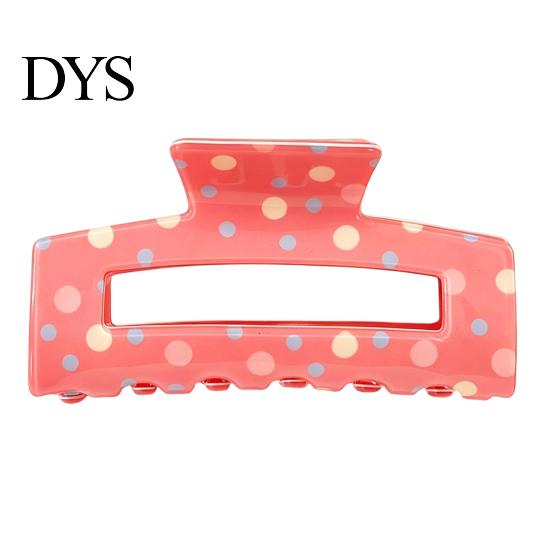 Daily Hair Clips for Thin Thick Colorful Polka Dot Claw Clip Women, Sweet Macaron Style Non-slip Shark Strong Hold Gripper Hair, Lightweight