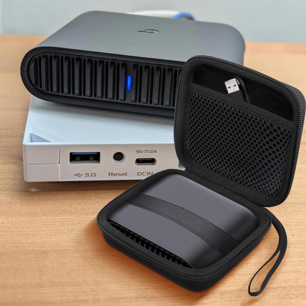 (Case Only) Storage Case for TP-Link WiFi AX1500 Wireless LAN Router TL-WR1502X/A, Black - Aenllosi