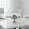 Fruit Bowl with Handles Embossed Pedestal Stylish for Dining Table
