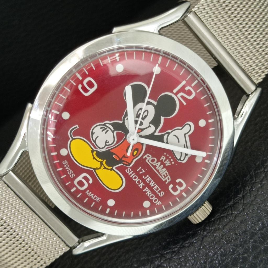 

HAND-WINDING SWISS MENS REFURBISHED VINTAGE RED COLOR DIAL WATCH a707219-1