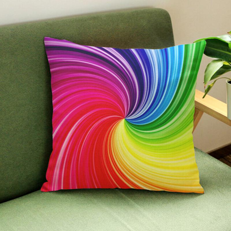 Buy 1pc Protected Polyester Multicolor Pillowcase Pillow Cover Cushion