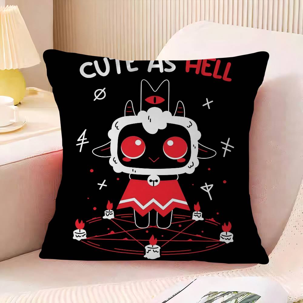 

Anime C-CultS Of The L-LambS Cushion Cover Inches Farmhouse Decor Home Throw Pillow Covers For Couch Decorations 16x16Inch