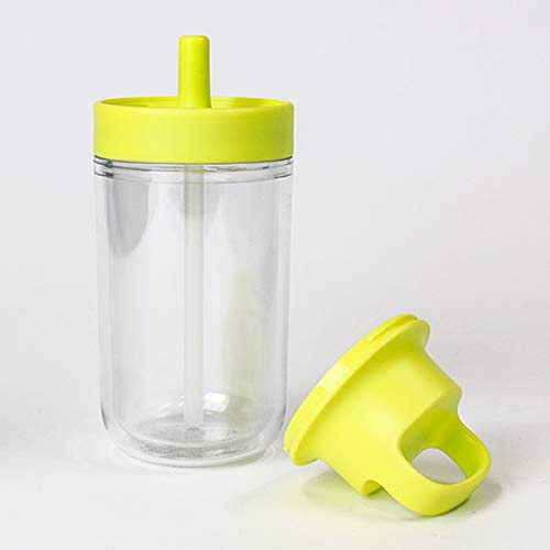 KINTO Too Go Bottle 360ml Yellow with Straw Lightweight Water Bottle Dishwasher Safe Double Structure 20062