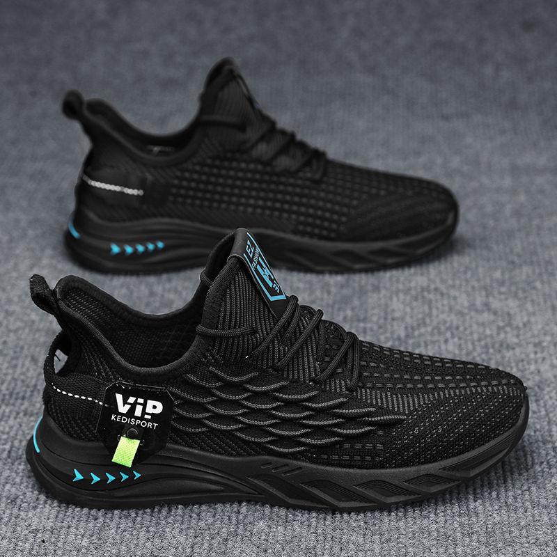 Fashion Breathable Cushioned Insole Thick Platform Male Sports Shoes Walking Stylish Comfortable Wide Lightweight Men's Casual Sneakers