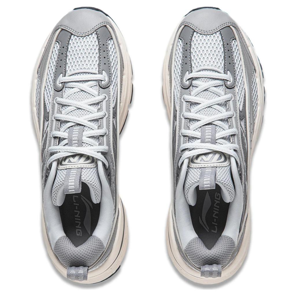 LiNing Yixing Lite Classic Comfortable Thick Sole Height Increasing Shock Absorbing Non-Slip Wear-Resistant Rebound Low-Top Casual Shoes AGCU057-2