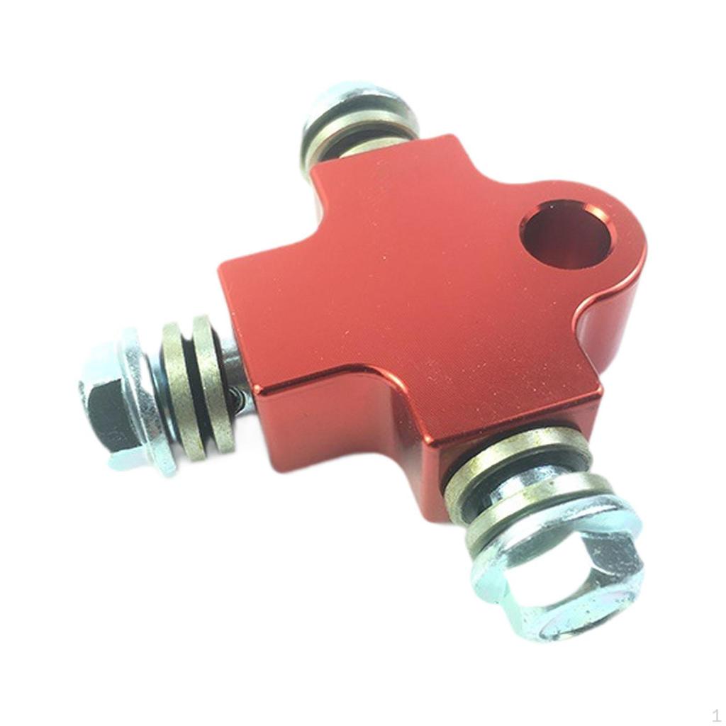 3 Way Brake Oil Hose Connector, Bracket, Modified Triple Adapter for ATV And Off-Road