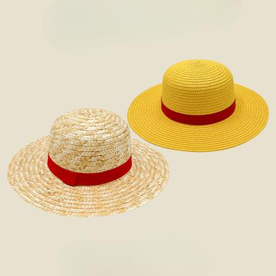 Summer Flat Top Straw Hat Women Flat Edge Children's Beach Hat Lafite Sun Protection Hat