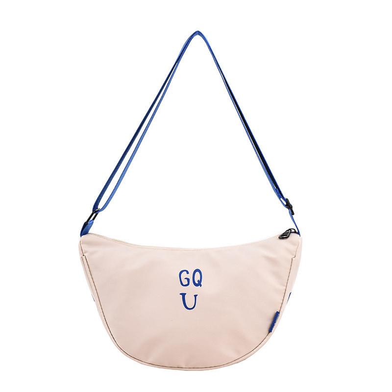 Adorable Unisex Canvas Smile Face Backpack Ideal For Preschoolers With Fun Letter Design