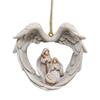 Creative Wings Christmas Religious Pendant for Home and Car Decor