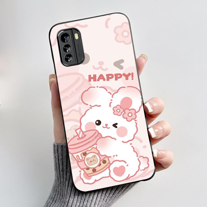 Popular Cartoon Black Case For Nokia G60 5G Cute Puppy Flying In The Sky Pattern Shell For Nokia G100 Anti-scratch Soft Casing