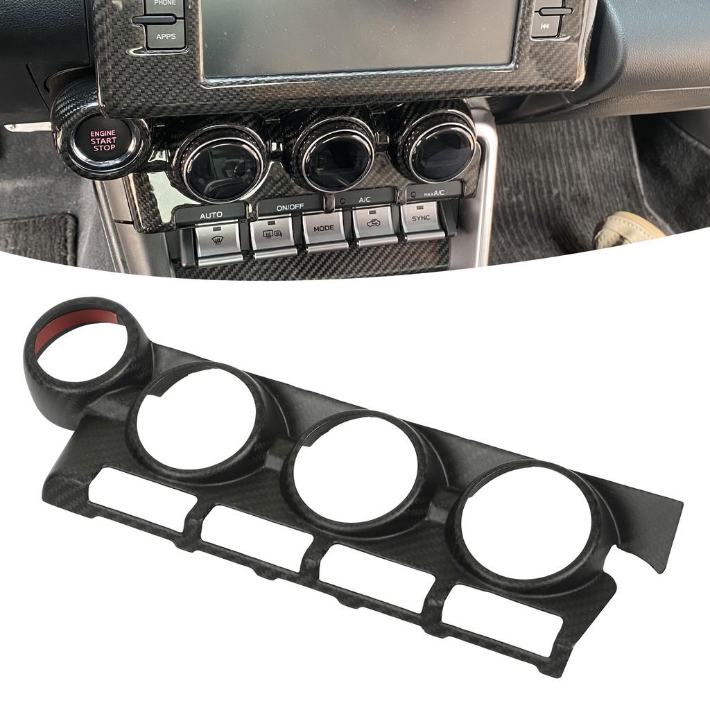 AC Control Panel Trim Cover Dry Carbon   Dashboard   Condition   Button Panel Frame Decal for GR86 2022+
