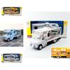 Alloy Deluxe 132 Travel Motorhome Bus Children's Toy Car Model Decoration Sound And Light Retractable Door