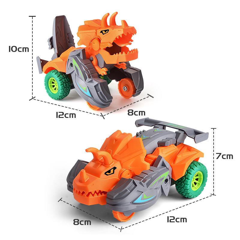 Children's Dinosaur Inertia Car with Claw Machine for Boys
