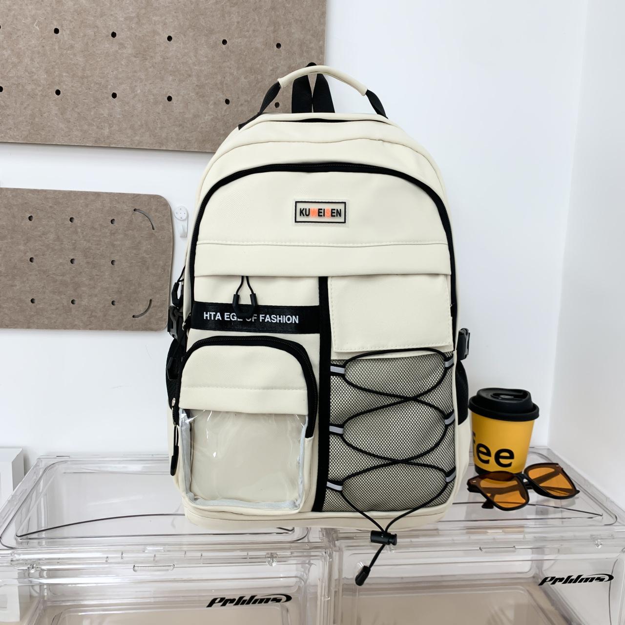 

2025 Ученики средней школы, мужчины и женщины уменьшают нагрузку на позвоночник, школьный рюкзак для защиты позвоночника, новые старшеклассницы, легкий большой вместимости