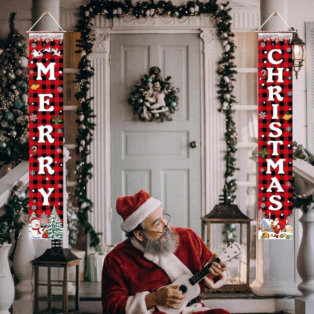 Christmas couplets, banners, home decorations, porch signs, home parties indoor and outdoor decorations  decoration anniversaire