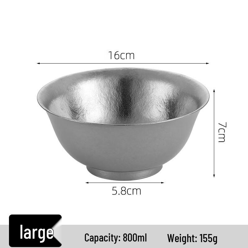 Bingyue Pure Titanium Double-Layer Rice Bowl