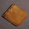 Vintage Genuine Leather Small Drawstring Coin Purse and Card Storage Bag