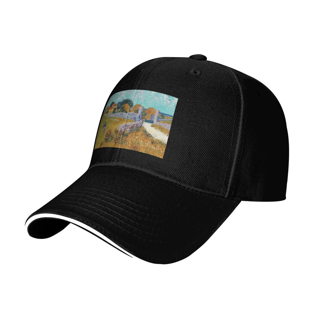 Farmhouse In Provence  Vincent Van Gogh Cap Baseball Caps Adjustable Hat Hip Hop Summer Unisex Baseball Hats Customizable