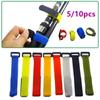 5/10 Stück Angelruten-Haltergurte Klettbänder Befestigung Haken Klettverschluss Kabelbinder Gürtel Angelzubehör