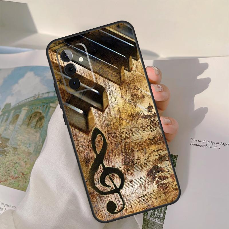 Musical Music Note Case For Samsung Galaxy A55 A35 A15 A32 A12 A22 A52 A06 A54 A34 A14 A56 A36 A26 A16 A13 A53