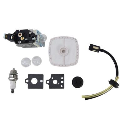 Carburator pentru mașină de tuns iarba Kit de înlocuire Carburator Bulb de amorsare Filtru de combustibil pentru A021001590 PB‑251