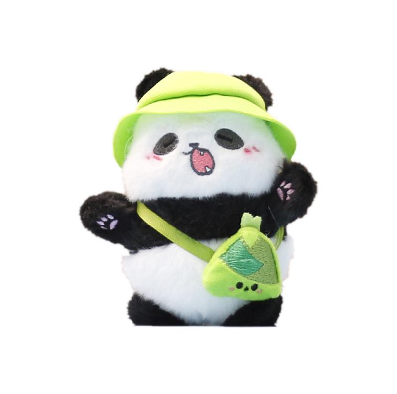 Plush Panda Toy With Keychain For Girls Soft Stuffed Animal Gift For Kids