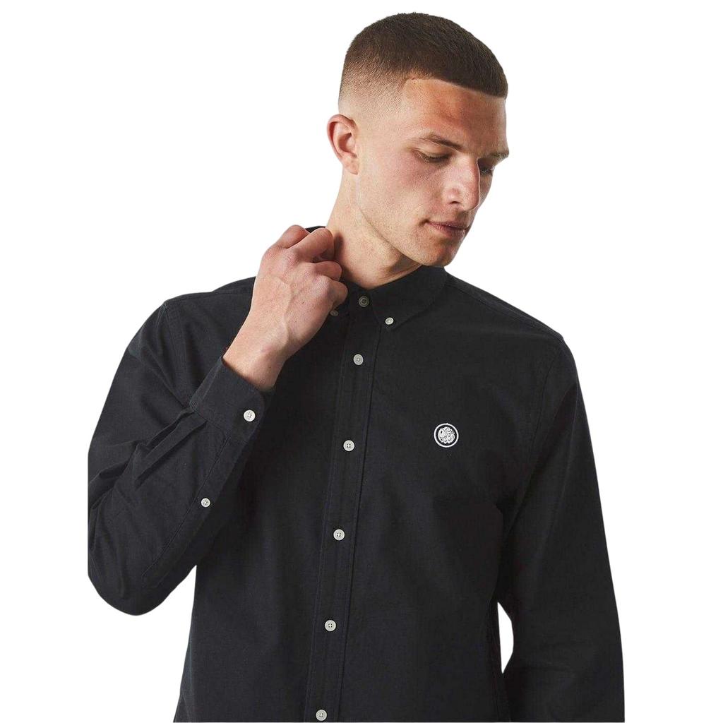 Pretty Green Mens Oxford Long-Sleeved Button-Down Shirt