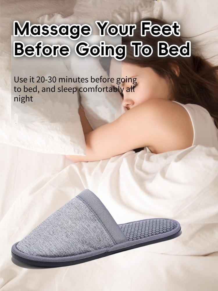 Massage Slippers With Remote Control Electrotherapy Pulse Electrode Foot Massager Strength Adjust Home Indoor Non-slip Slippers