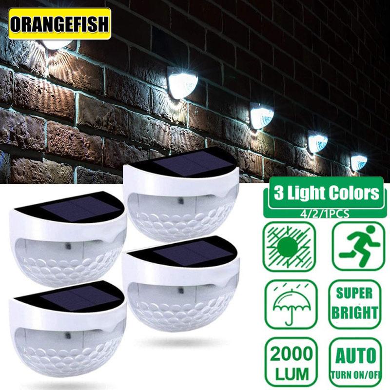 LED Solar Light Outdoor Wall Lamps Energy Garden Lamps Waterproof Solar Fence Lamp Christmas Decoration Festoon Led Light