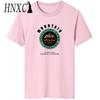 HNXC Cotton Short Sleeve T-shirt Men's Fashion Loose Half Sleeve Shirt Printed Compassionate Shirt