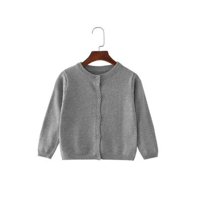 Spring and Autumn Sweater Candy Color Cardigan Solid Color Small Cardigan Children's Coat Sweater