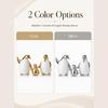 Stylish Ceramic Penguins Statue Collection 3Pcs Art Sculpture Bird Family Statue For Housewarming Wedding Gift