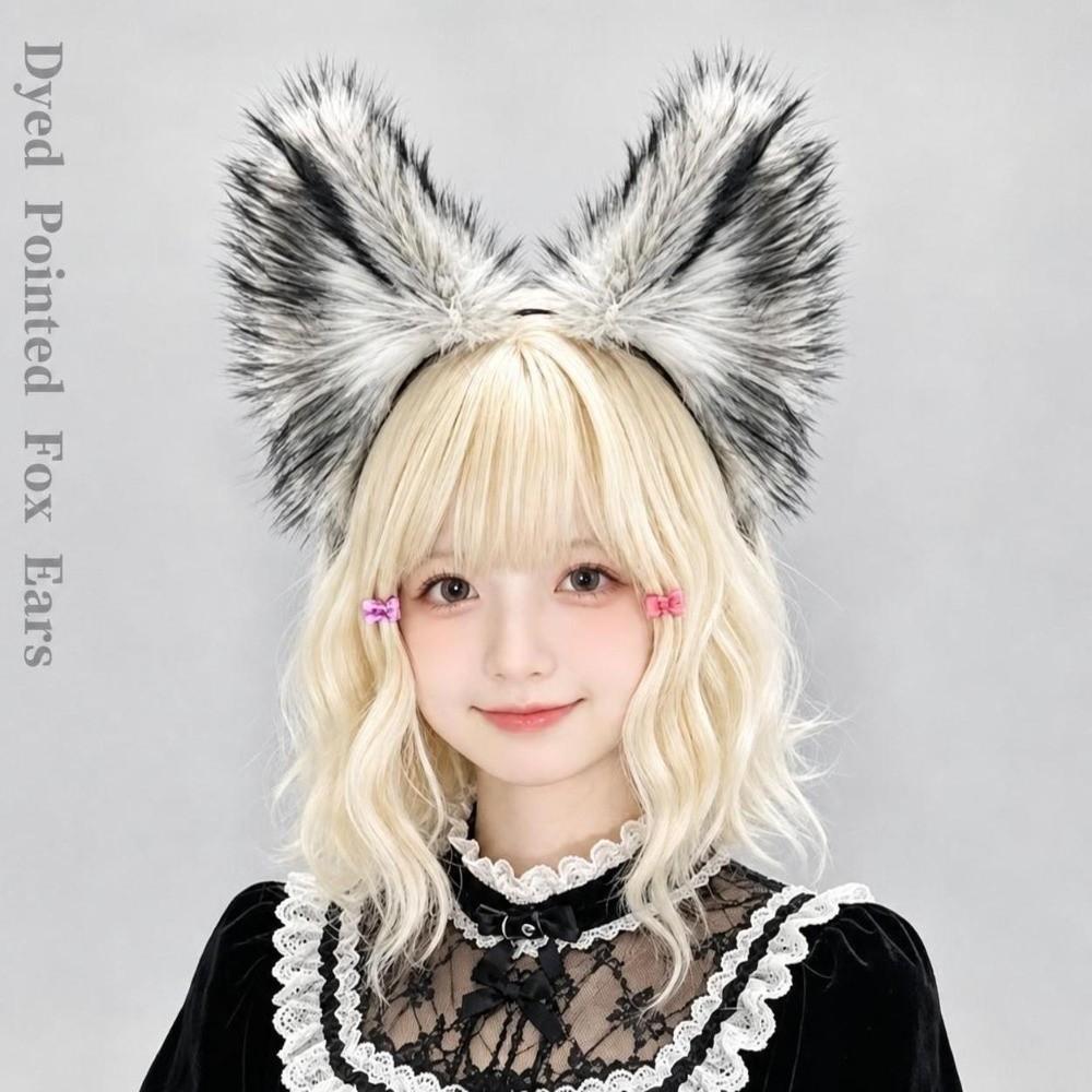 Faux Fur Animal Ear Headwear Realistic Furry Hair Band New Fox Ear Headband  Headwear
