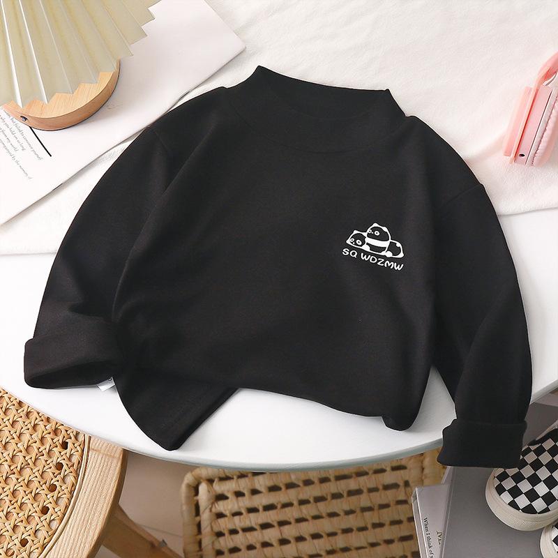 Spring and Autumn Children's High-necked Bottoming Shirts for Boys and Girls