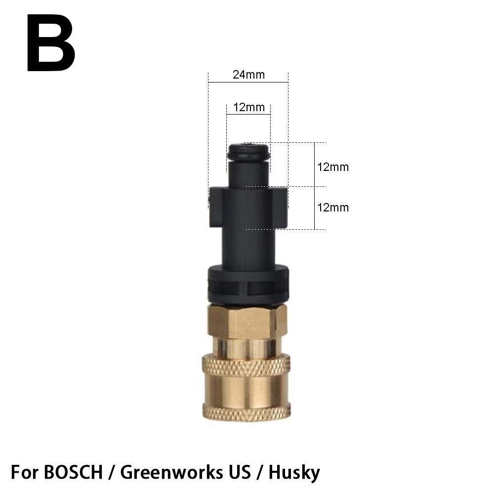 1Pcs 1/4" Water Torch Connector Quick Release Car Washing Accessory  for Karcher for LAVOR for Bosch