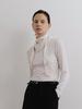 TEXT ROOM Scarf Wool Turtleneck Top_Ivory