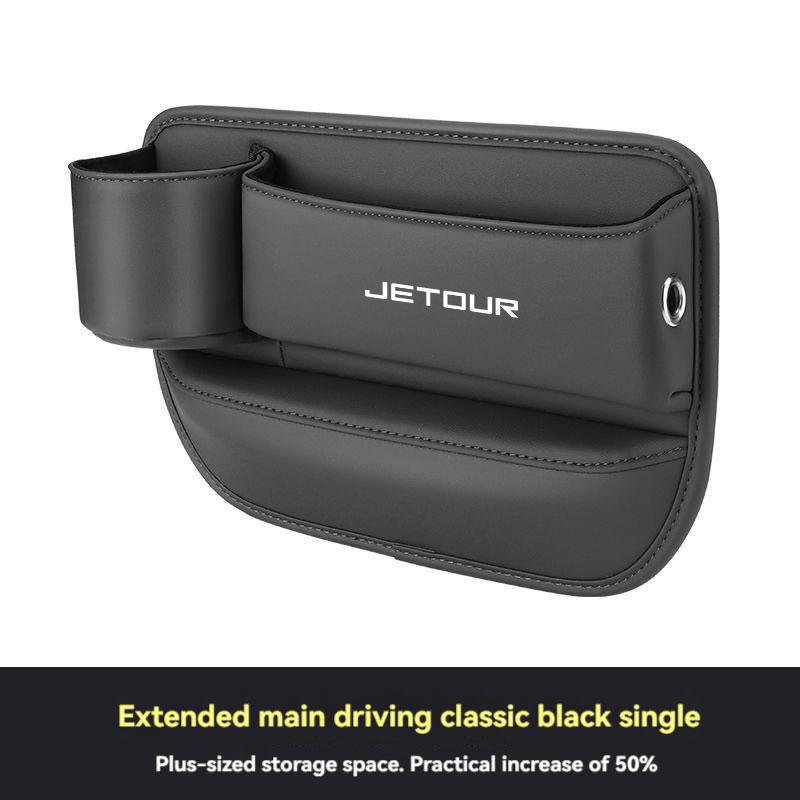 Multifunction Leather Car Seat Organizer Box Gap Filler With Cup Holder For Jetour X70 X90 X95 Plus X70S X70M Car Accessories