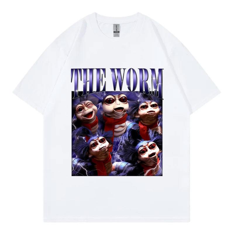 Marcus The Worm Zabawny Mem Koszulka Mężczyźni Kobiety Moda Vintage Krótki Rękaw Koszulki Letnie Casual Luźna Bawełniana Koszulka Streetwear