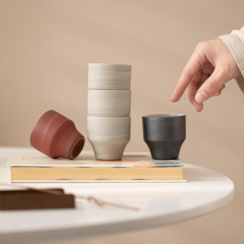 Retro Handmade Tea Cups Ceramic Japanese Master Cup Water Bowl Mug Chinese Kung Fu Gongfu Teacups Household Teaware Tea Ceremony