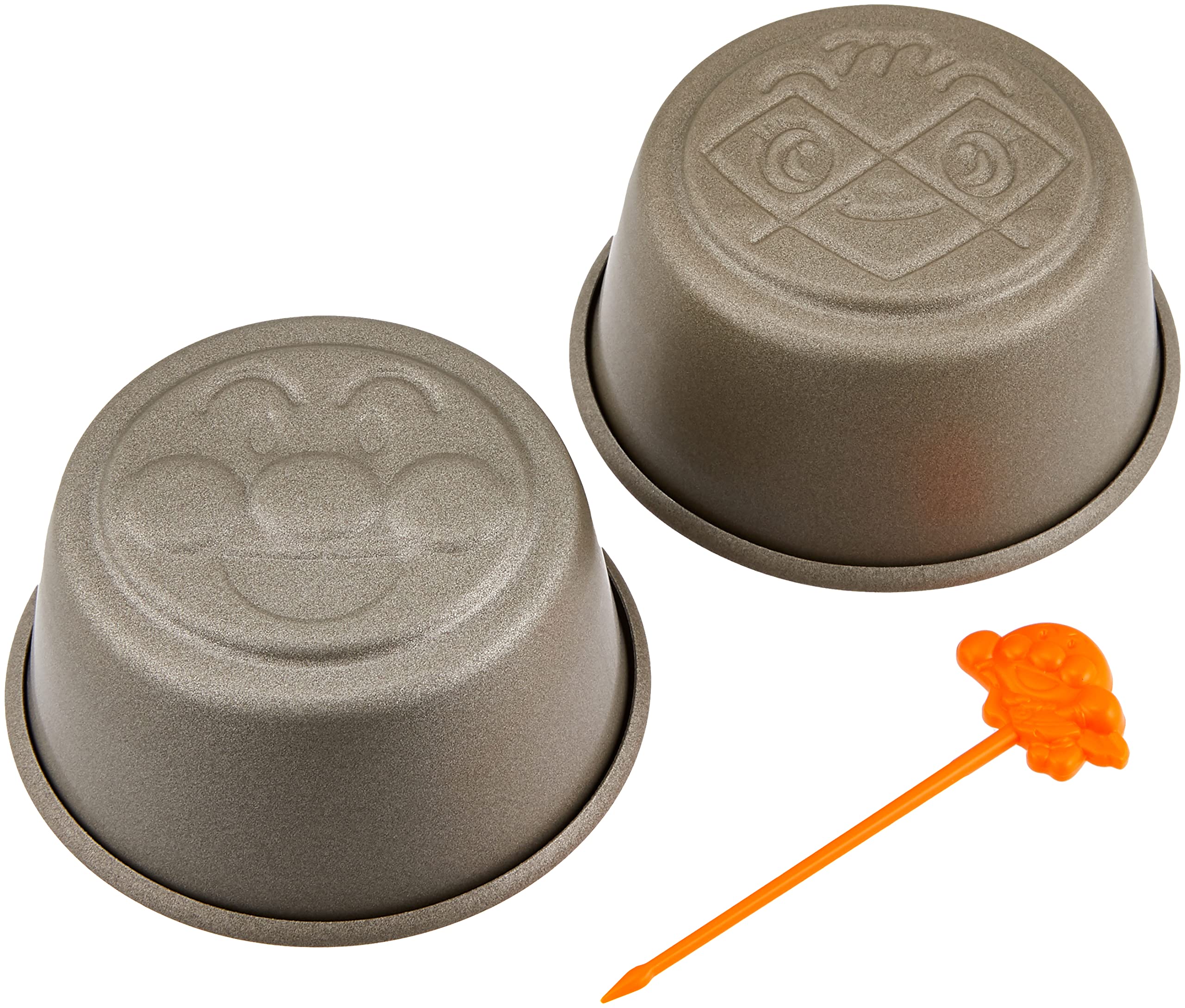 Torune Made in Japan Anpanman Handmade Pudding Cupcake Mold with Picks (Product Number 2388059) серый