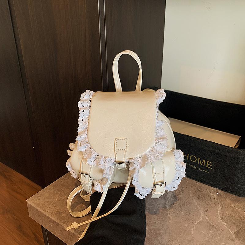 

Портативный рюкзак большой вместимости, женский новый высококлассный универсальный многокарманный школьный рюкзак для студентов белый