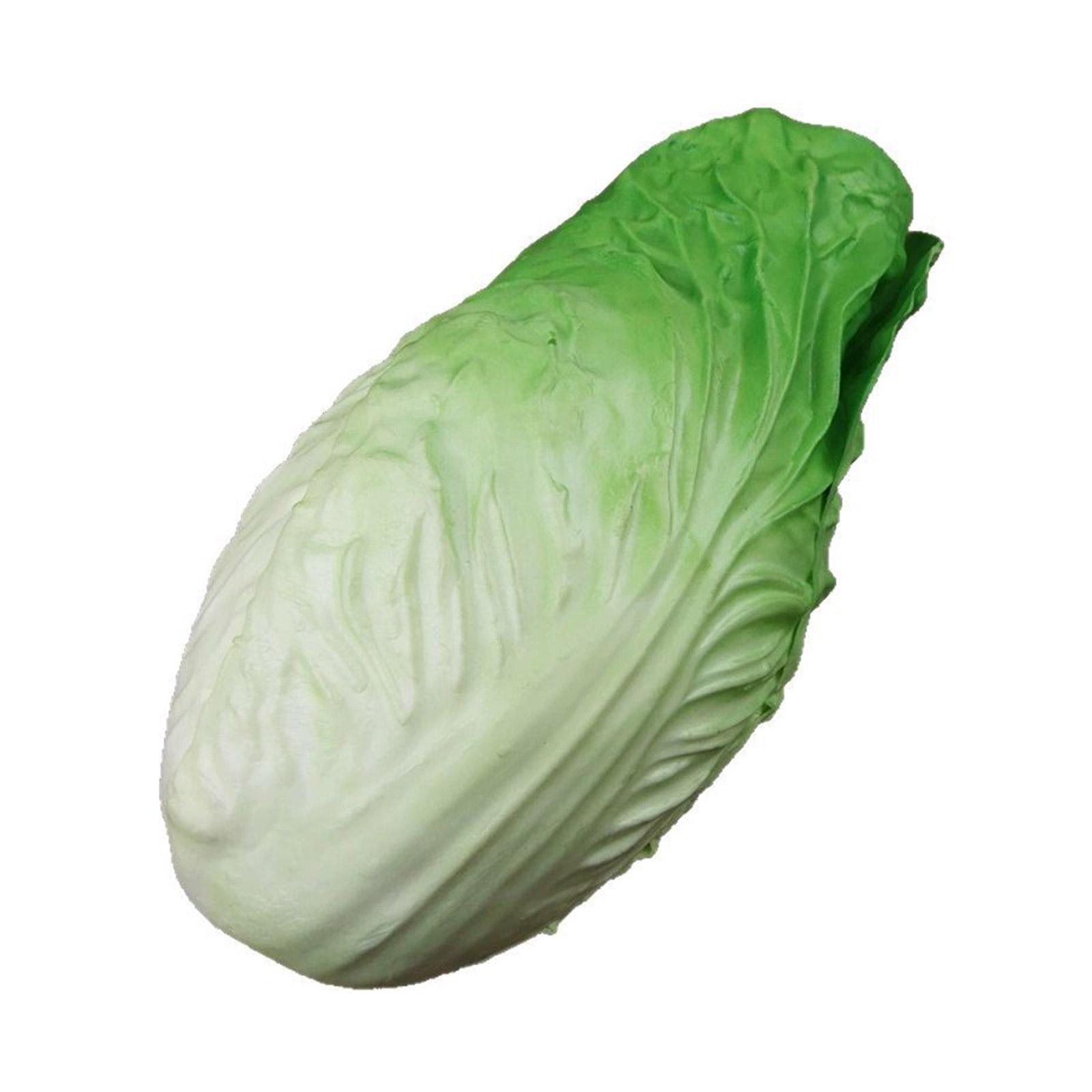 Artificial Chinese Cabbage Realistic Celery Cabbage Simulation Cabbage Vegetable for Shop Display Kitchen Decoration зелёный