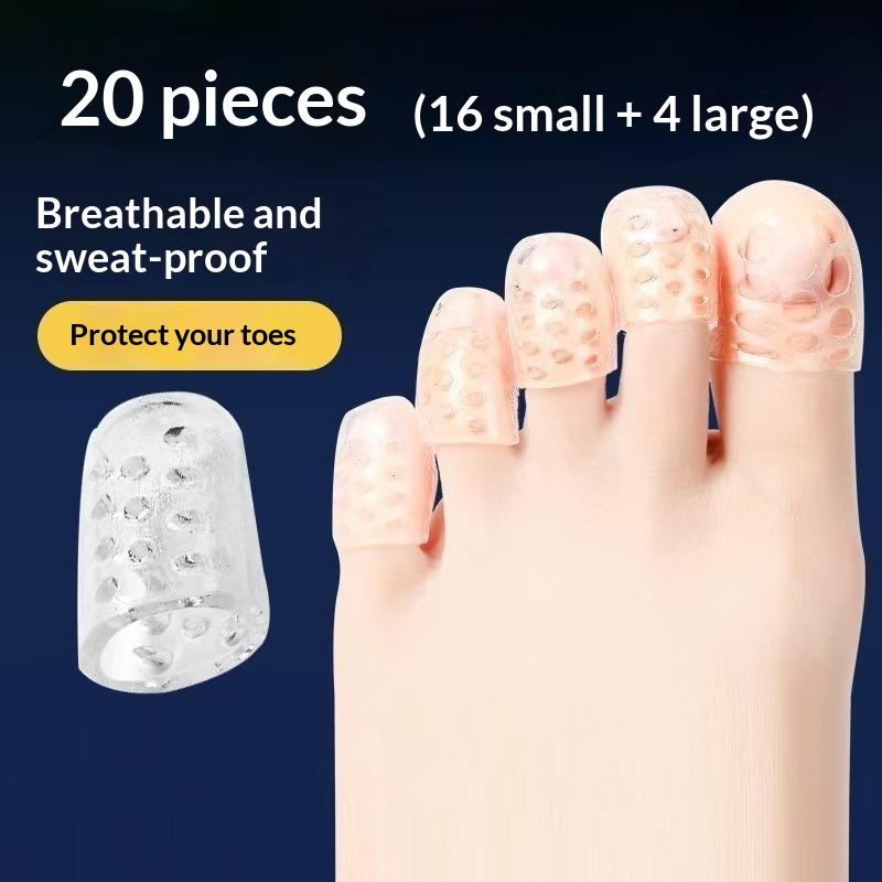 10/20/30 Pcs Silicone Toe Protectors Women High Heels Anti-Friction Dual Size Big & Little Toe Covers Pain Relieve