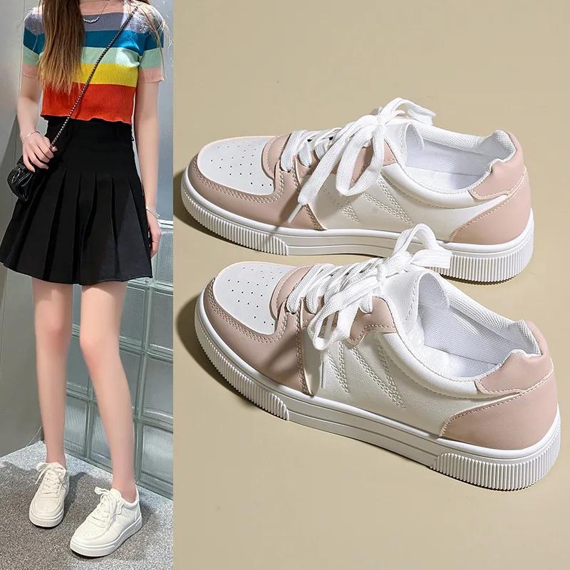 Fashion Women's Comfortable Breathable Lightweight Thick Bottom Casual Sneakers Spring Summer New Style Bread Shoe Sports Single Shoe