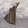Men Top Layer Crazy Horse Leather Small Waist Bag With Hook 6 Inch Outdoor Phone Storage Pouch belt bag