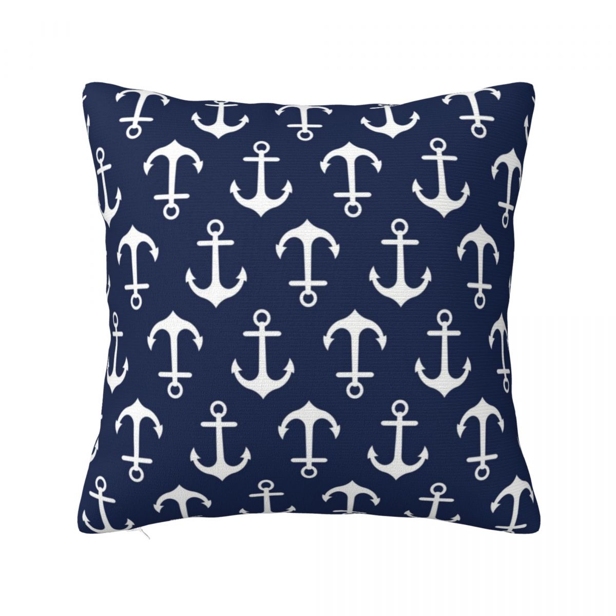 

Nautical Themed Pillow Case Blue Nautical Anchor Cushion Cover Custom Decor Throw Pillow Case Cover for Living Room 45*45cm 22x22Inch