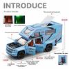 1/32 Chevrolet Off-road Camper Model Metal Die Cast Children's Toy Car Simulation Sound and Light Pull Back Boy Holiday Gift