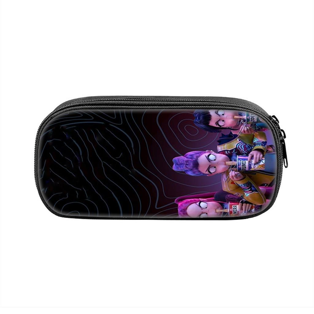 Printed Pencil Case for Students - Large Capacity Pen Bag for School Supplies with Cute Pattern