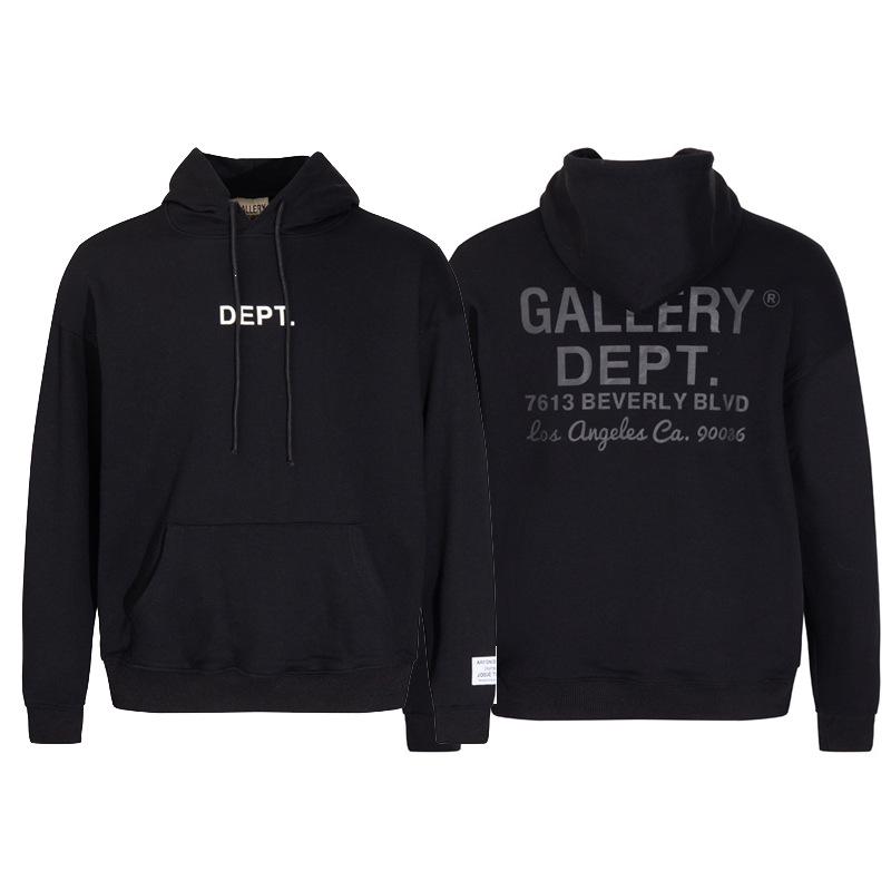 American Style Gallery Dept Logo Print Cotton Hoodie