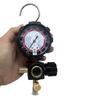 R410a Diagnostic Manifold Freon Gauge Set High Pressure A/C Refrigeration Tool for R22/R410A/R134A with Sight Glass